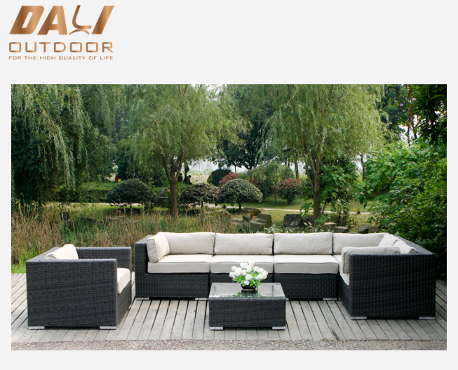 Set di divani per esterni in rattan da giardino OEM