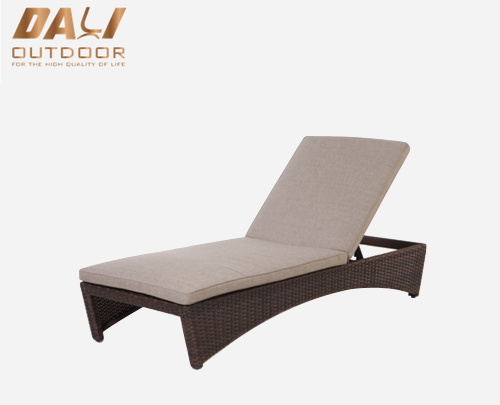 Struttura per lettino da esterno in alluminio dal design moderno con lettino da spiaggia con rivestimento a polvere