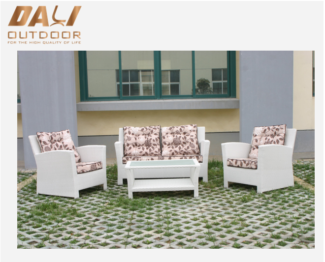 Set di divani in vimini da giardino con patio in rattan per esterni per mobili